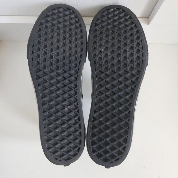 VANS Women's Size 7.5 Platform Black Morphe Blackout Butterfly Eye Glow Dark - Picture 9 of 10